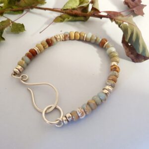 Bransoletka z Tygrysiego Jaspisu i Srebra 925 – ręcznie robiona biżuteria boho